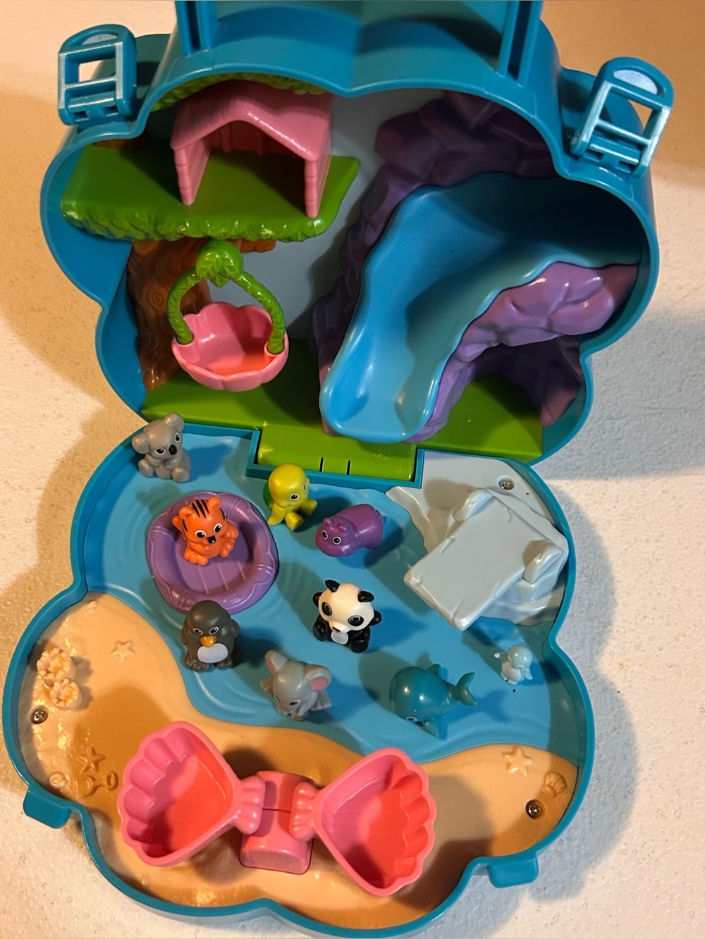 Lakeshore Learn & Play Carry Around Animal Town Playset Complete